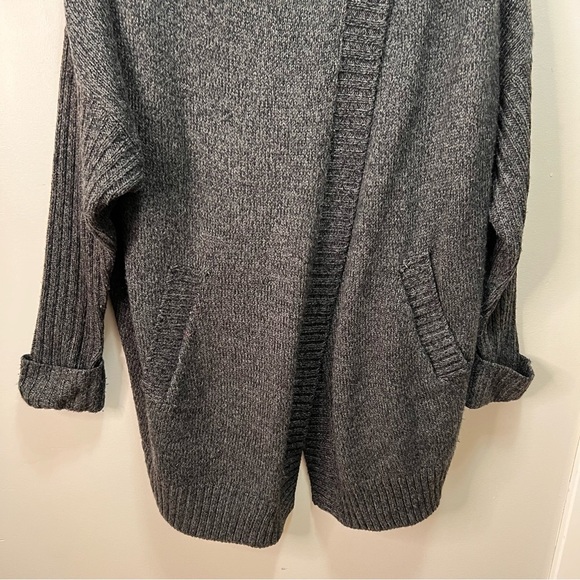 Warehouse One Grey Tunic Cardigan Sweater Jacket Size XXXL Comfy Cozy Casual - Picture 3 of 13